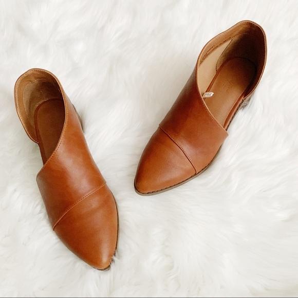 cognac cutout booties